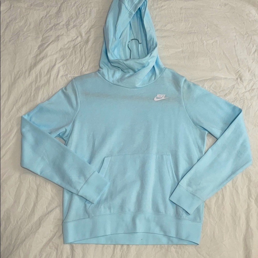 Blue, Nike hooded sweatshirt